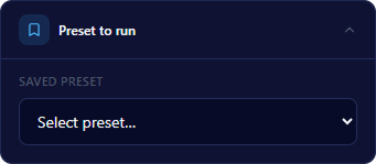 Preset To Run
